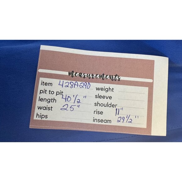 Zara XS Royal Blue Satiny Blend Wide-Leg Pants Elastic Waistband & Front Pockets - Picture 7 of 16